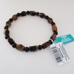 EFFY Men's Tiger Eye & Onyx Bracelet
